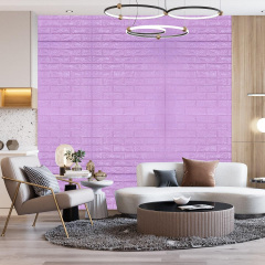 Самоклеюча 3D панель Sticker Wall SW-00001334 Пурпурна 700х770х5мм Покровськ