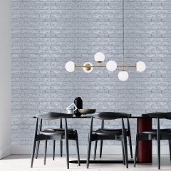 Самоклеюча 3D панель Sticker Wall SW-00001197 Під срібну цеглу в рулоні 20000x700x3мм Херсон