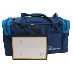 Сумка дорожня 60 л. Wallaby 430-5 синя з блакитним. Королево
