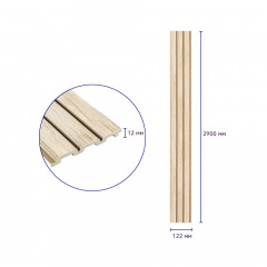 Декоративная PS рейка Sticker Wall 122*2900*12мм (D) SW-00001741 Ковель