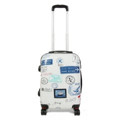 Чемодан Малый (S) Поликарбонат под Ручную кладь Airtex 809 Stamp 44 л 54x35x23 см Разноцветный Киев