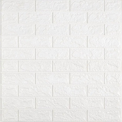 Панель стінова у рулоні 3D Sticker Wall 700х3080х2 мм Білий (D) SW-00002534 Кропивницький