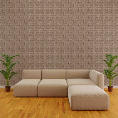 Самоклеюча декоративна 3D панель бежева смужка Loft Expert 700x770x5 мм Ірпінь