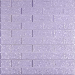 Самоклеюча 3D панель під світло-фіолетову цеглу Sticker Wall 20000х700х3мм Запоріжжя