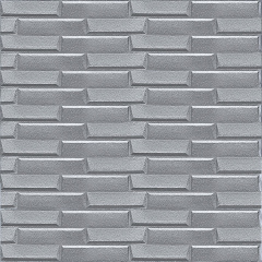 Самоклеюча 3D панель кладка срібло Sticker Wall 19600х700х5мм Івано-Франківськ