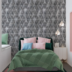 Панель стінова 3D 700х770х4мм ромби сірі вінтаж (D) Sticker Wall SW-00002008 Бердичів