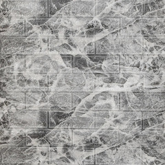 Панель стінова у рулоні 3D Sticker Wall 700х3080х2 мм Чорно-білий (D) SW-00002536 Бушеве