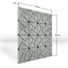 Самоклеюча PET мозаїка Sticker Wall 300х300х4 мм Тауп (D) SW-00002452 Житомир