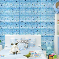 Самоклеюча 3D панель Sticker Wall SW-00001342 Блакитні зірки 700х770х3мм Київ