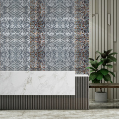 Самоклеюча алюмінієва плитка Sticker Wall 300х300х3 мм Різнокольоровий (SW-00001926) Надвірна