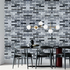 Самоклеющаяся декоративная 3D панель под екатеринославский кирпич 3D Loft 700x770x3 мм Серый (342-3) Херсон