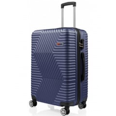 Валіза Мала S ABS пластик на колесах GD Polo 60k001 45L Синя Дніпро