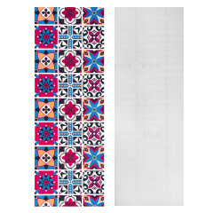 Самоклеюча плівка Sticker Wall SW-00000789 Урожай бордова мозаїка 0,45х10м Коломия