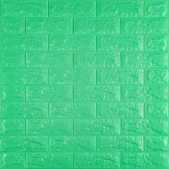 3D панель самоклеюча цегла М'ята 700x770x7мм (012-7) Sticker Wall SW-00000050 Васильків