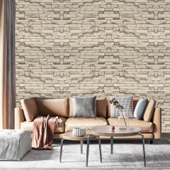 Самоклеющаяся 3D панель 3D Loft WHS-03 под бежевый екатеринославский кирпич в рулоне 20 м 20000x700x3мм Переяслав-Хмельницкий