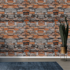 Самоклеюча декоративна 3D панель під цеглу в рулоні 3D Loft піщаник 20 м 20000x700x3 мм Іршава