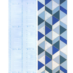 Самоклеющаяся пленка Sticker Wall SW-00001224 Синие треугольники 0,45х10м Киев