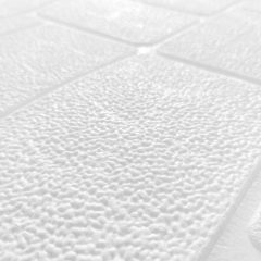 Самоклеюча 3D панель Sticker Wall Камінь білий 700х700х6мм Конотоп