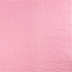 Панель 3D Pink Sticker Wall 700х700х6 мм Рожевий (D) SW-00001950 Херсон