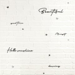 Панель стінова 3D 700х770х4мм напис із сріблом (D) Sticker Wall SW-00001980 Бровари