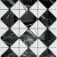 Самоклеюча PET мозаїка Sticker Wall 300х300х4 мм Чорно-білий (D) SW-00002450 Дніпро