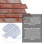 Декоративна ПВХ панель цегла Sticker Wall SW-00001426 960х480х4 мм Коричнево-рожева Балаклія