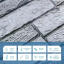 Декоративная ПВХ панель под кирпич Sticker Wall 960*480*4мм (D) SW-00001841 Светло-серая Никополь