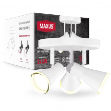 Спот светильник на 3 лампы Maxus MSL-02R 3x4W 4100K Белый (1315)
