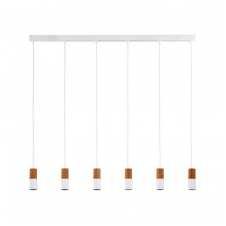 Люстра TK LIGHTING 6308 ELIT WHITE/WOOD