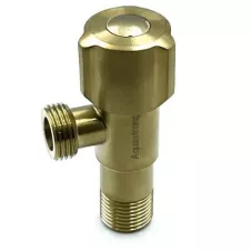 Кран угловой Aquastrong 1/2"х3/4" НН сантехнический, нержавеющая сталь (D519)