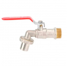 Кран поливочный REMI 1/2" с коннектором, латунь