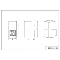 Настенный уличный светильник TRIO HUDSON 220060142 Киев