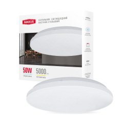 Світильник світлодіодний настінно-стельовий Maxus Ceiling light 50W 4100K C Білий (1821) Бушеве