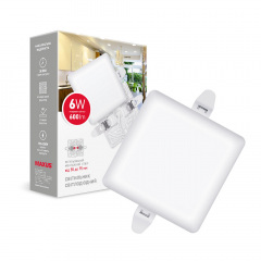 Світильник світлодіодний Maxus SP Adjustable 6W 4100K Square Білий (1639) Гайсин