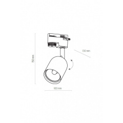 Трековый светильник TRACER GU10 BK/GY TK-Lighting 4497 Полтава