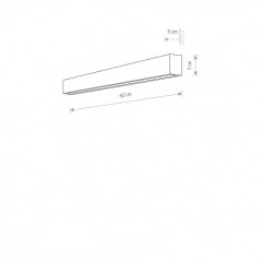 Настенный светильник Nowodvorski 7561 STRAIGHT WALL LED GRAPHITE M Київ