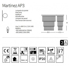 Бра Ideal Lux MARTINEZ 213545 Мелитополь