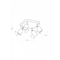 Спот TOP 4 WH TK-Lighting 4414 Охтирка