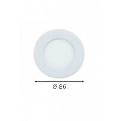 Точечный светильник FUEVA 5 d8,6 LED WW IP44 WH Eglo 99202 Пологи