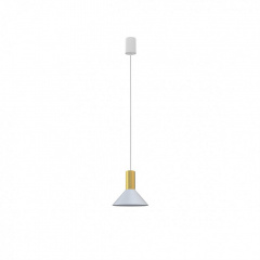 Люстра Nowodvorski 8040 HERMANOS A WHITE/SOLID BRASS Кобыжча