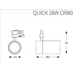 Трековий світильник Ideal Lux QUICK 222622 Луцьк