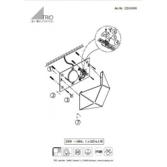 Бра TRIO ZANDOR 223510132 Івано-Франківськ