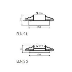 Точечный светильник Kanlux ELNIS Черный (Kan27810) Шепетовка