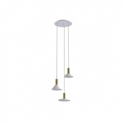 Люстра Nowodvorski 8031 HERMANOS III WHITE/SOLID BRASS Ровно