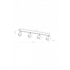 Спот TOP 4-line BK TK-Lighting 1009 Запоріжжя