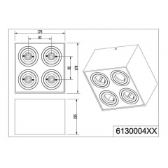 Точковий світильник TRIO BISCUIT (613000431) Дніпрорудне