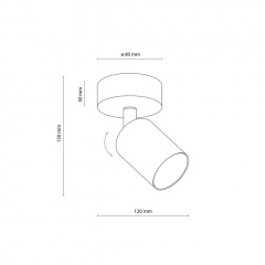 Точковий світильник TK Lighting TOP Чорний (TK5739) Броди