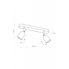 Спот TOP 2 WH TK-Lighting 4412 Іршава