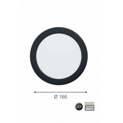 Точечный светильник FUEVA 5 d16,6 LED NW IP44 BK Eglo 99214 Боярка