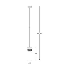 Люстра Zuma Line GEM P0389-01D-P7AC Ізюм